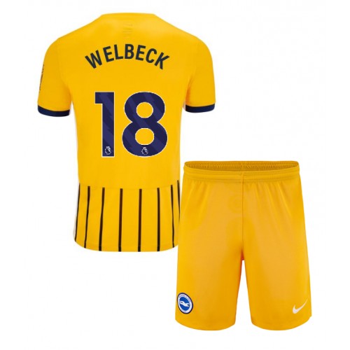 Brighton Danny Welbeck #18 Gostujuci Dres za djecu 2024-25 Kratak Rukav (+ Kratke hlače)